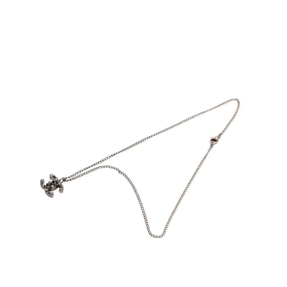 CHANEL Authentic Black Logo Necklace - Picture 3 of 5